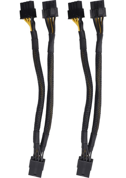 Paket Gpu VGA Pcı-E 8 Pin Dişi - Çift 8(6+2) Pin Erkek Kablo 8 Inç (Yurt Dışından)