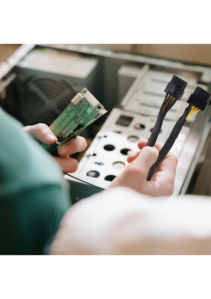 Paket Gpu VGA Pcı-E 8 Pin Dişi - Çift 8(6+2) Pin Erkek Kablo 8 Inç (Yurt Dışından) fiyatları
