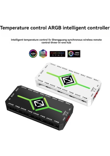 5V 3 Pin Argb Kontrol Cihazı Soğutma 4 Pin Pwm Fan Hub Pwm Argb Fan Siyah (Yurt Dışından)