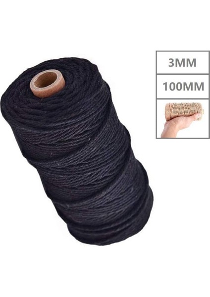Makrome Kordon 3mm Pamuklu Ip Malzemeleri Dıy Iplik Dantel Ip El Sanatları B Için (Yurt Dışından) fiyatları
