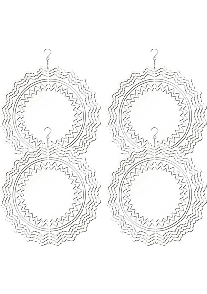 Rüzgar Döndürücü Boşlukları 3D Alüminyum Rüzgar Heykeli Kinetik Döndürücüler (Yurt Dışından)