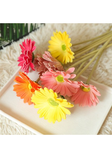 18 Adet Yapay Papatya Çiçekleri Gerbera Papatyaları Sahte Buket 15 Inç (Yurt Dışından)