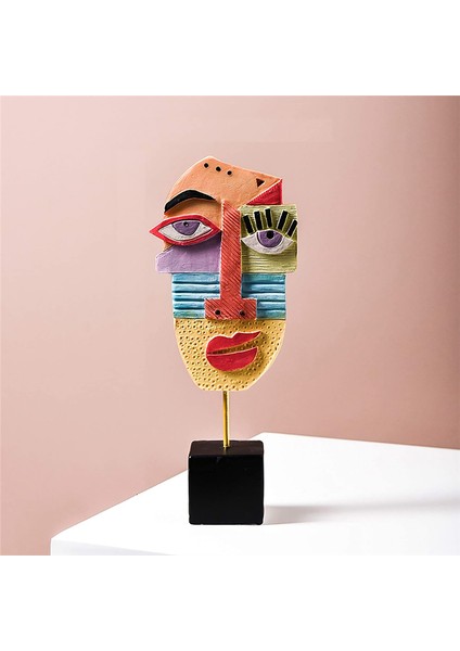 El Yapımı Reçine Soyut Heykel Ev Dekorasyonu Için Modern, 23X10CM (Yurt Dışından)