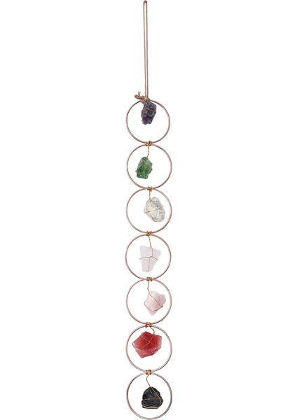 Raw Crystal 7 Kristal Taş Değerli Taş Duvar - Meditasyon Asılı Dekoratif (Yurt Dışından)