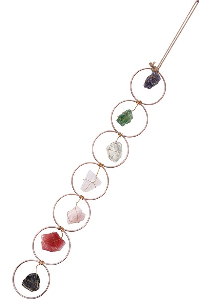 Raw Crystal 7 Kristal Taş Değerli Taş Duvar - Meditasyon Asılı Dekoratif (Yurt Dışından)