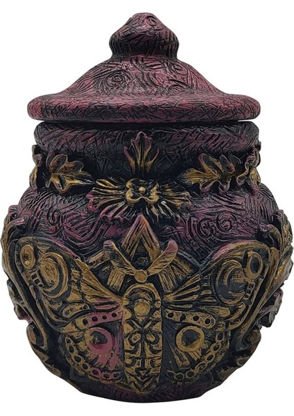 Retro Bronz Boş Şişe Antika Yeniden Doldurulabilir Koku Kapları- A (Yurt Dışından)