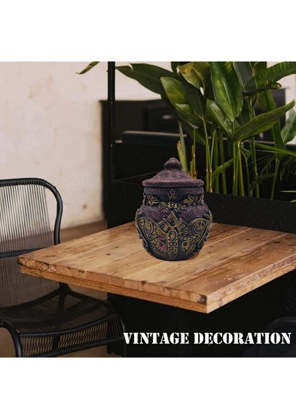 Retro Bronz Boş Şişe Antika Yeniden Doldurulabilir Koku Kapları- A (Yurt Dışından)