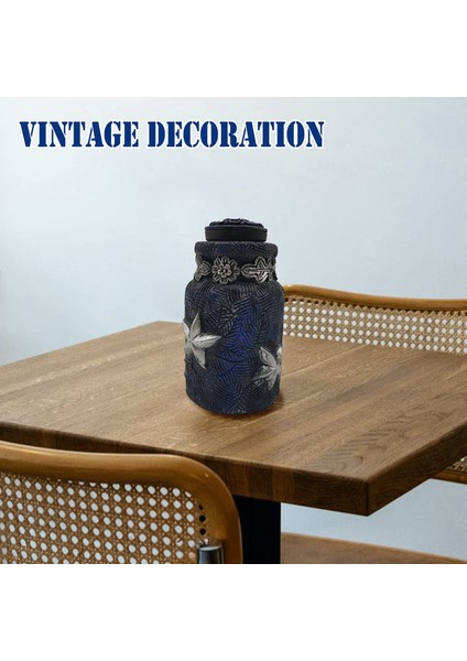 Retro Bronz Boş Şişe Antika Yeniden Doldurulabilir Koku Kapları- A (Yurt Dışından)