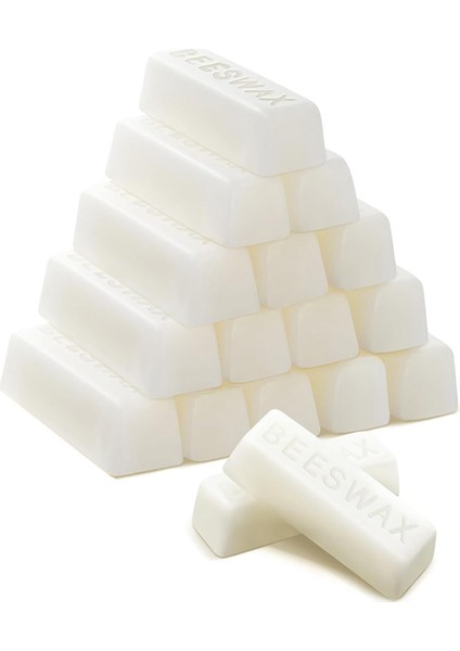 24 x 1 Oz Beyaz Balmumu Çubukları Saf Balmumu Çubukları Kozmetik Sınıfı Balmumu (Yurt Dışından)