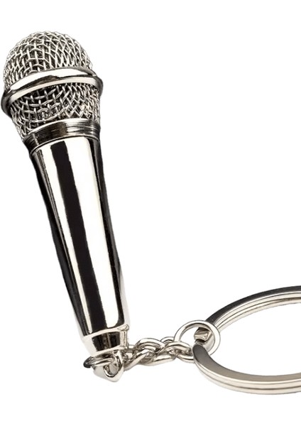 Simülasyon Mini Müzik Aleti Anahtarlık Saksafon Mikrofon Kulaklık Minyatür Oyuncak Metal Anahtarlık Kolye Müzik Hediye Renk:c (Yurt Dışından)