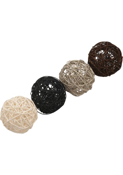 12'li Paket Büyük Rattan Toplar - Kaseler, Vazo Dolgusu Için Dekoratif Toplar (Yurt Dışından) fiyatları
