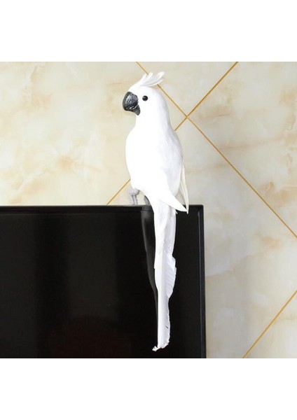 35CM Köpük Tüylü Makav Çim Bebek Dekorasyonu Sahte Hayvan Kuş (Yurt Dışından)