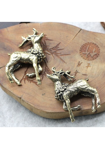 Adet Bronz Geyik Heykeli Mini Bronz Heykel Minyatür Aksesuarları (Yurt Dışından) fırsatları