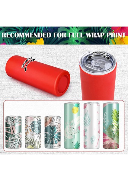 Kırmızı Süblimasyon Bardaklar Silikon Bantlar Kılıf Seti 20 Oz Bardak Için (Yurt Dışından) modelleri