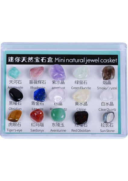 15 Çeşit Doğal Kristal Mineral Numunesi Mineral Bilimi Hediyesi (Yurt Dışından)