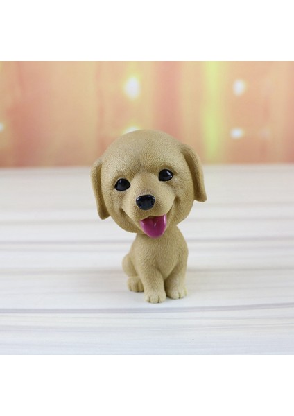 Simülasyon Sallanan Baş Köpek Reçinesi Araba Dekorasyonu Için-Bichon Frise (Yurt Dışından)