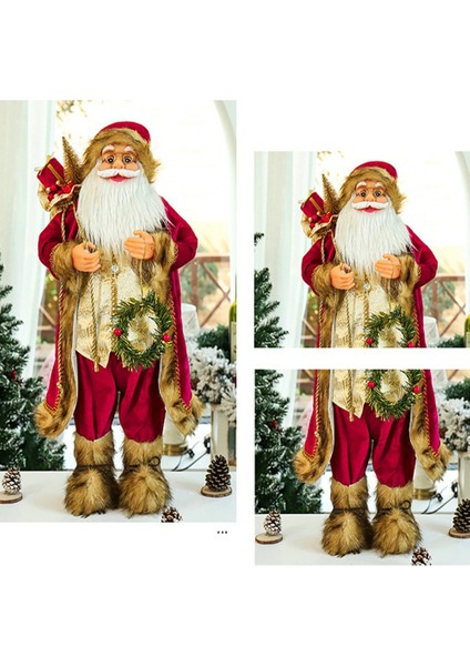 30CM Yeni Yıl Noel Süslemeleri Ev Için Kırmızı Cüppe Noel Baba (Yurt Dışından) fırsatları