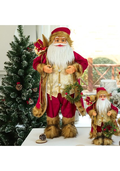 30CM Yeni Yıl Noel Süslemeleri Ev Için Kırmızı Cüppe Noel Baba (Yurt Dışından) indirimleri