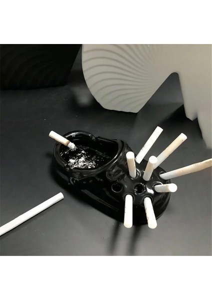 Creative Hole Shoes Anti Uçan Kül Küllük Sigara Aksesuarları, Siyah A (Yurt Dışından) indirimleri