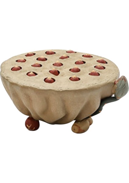 Mor Kil Lotus Tohumu Saksı Tutucu Çay Hayvanı Seramik Çay Töreni 13CM (Yurt Dışından)