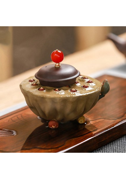 Mor Kil Lotus Tohumu Saksı Tutucu Çay Hayvanı Seramik Çay Töreni 13CM (Yurt Dışından) fırsatları