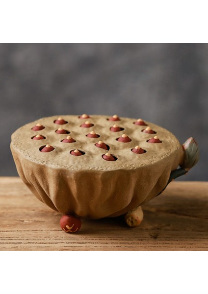Mor Kil Lotus Tohumu Saksı Tutucu Çay Hayvanı Seramik Çay Töreni 13CM (Yurt Dışından) indirimleri