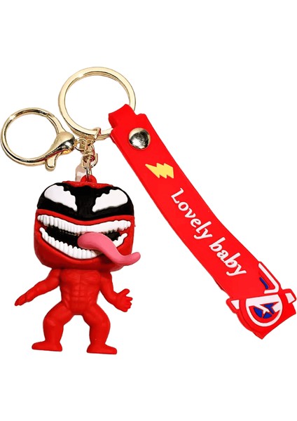 Mınıso Sevimli Anime Venom Bebek Anahtarlık Guardian Anahtarlık Araba Anahtar Dekorasyon Erkekler ve Kadınlar Sırt Çantası Asılı Parti Festivali Hediye (Yurt Dışından)