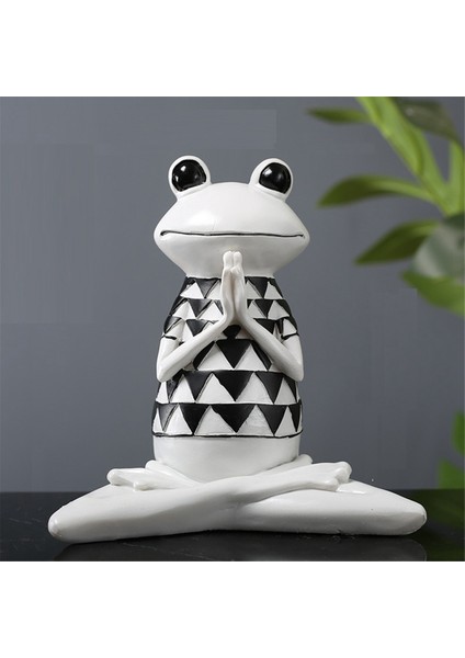 Soyut Yoga Kurbağa Heykeli Kurbağa Modeli Dekorasyon B (Yurt Dışından) fiyatları