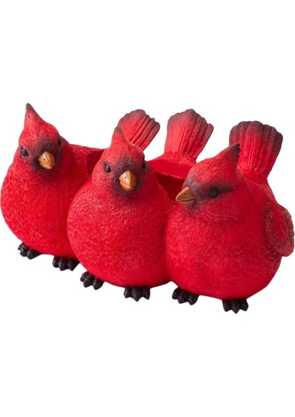 Üç Kuş Reçine Saksılar Sukulentler Reçine El Sanatları Süsleme (Küçük) (Yurt Dışından)