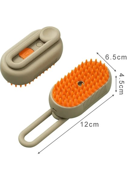 3 In 1 Kedi Buhar Fırçası Elektrikli Kedi Tarakı Evcil Hayvan Masaj Tarakı Için Kediler Sprey Su Kedi Banyo Fırçaları Evcil Hayvan Bakım Malzemeleri Renk:kaki (Yurt Dışından)