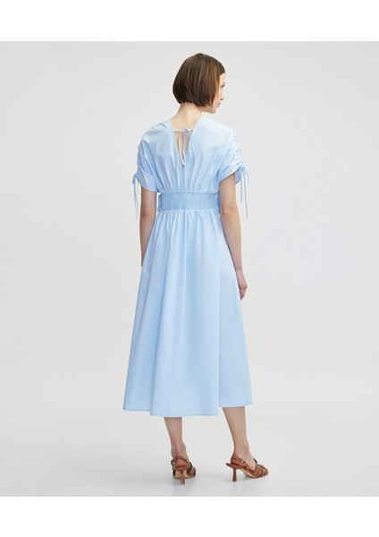 Çiçek Aplikeli Poplin Elbise IS1250002375028 fırsatları