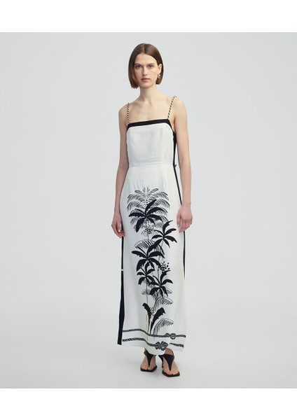 Kontrast Baskılı Elbise IS1250002356AD4