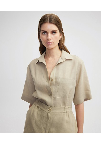 Cepli Keten Gömlek IS1250025184003