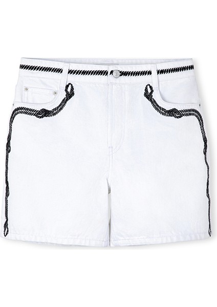 Nakışlı Non Denim Şort IS1250013020002
