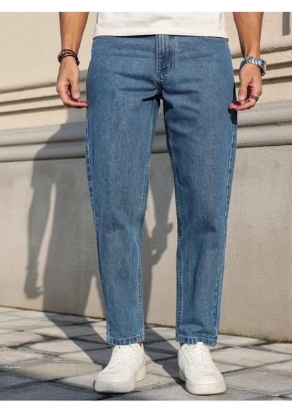 Erkek Boyfriend Fit Denım Jean Kot Pantolon