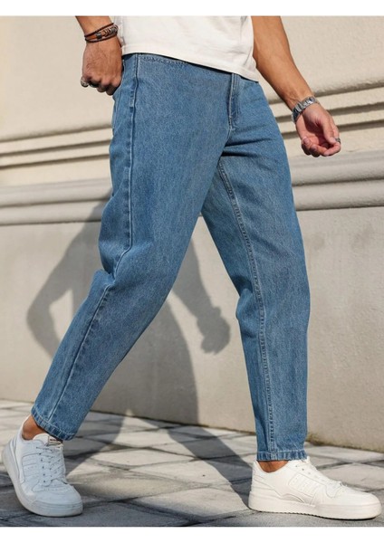 Erkek Boyfriend Fit Denım Jean Kot Pantolon