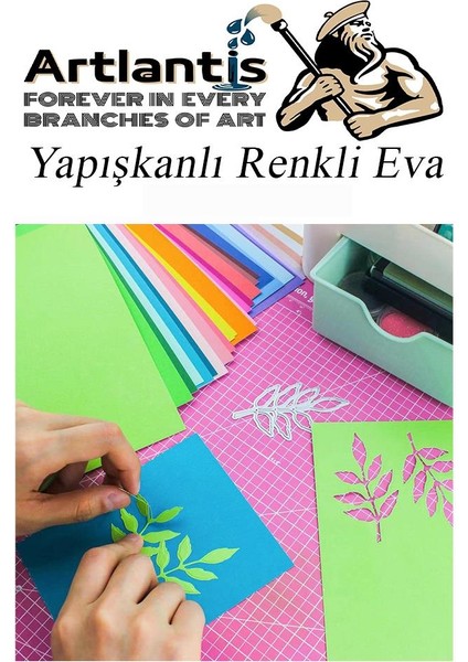 Yapışkanlı Eva 50X70 cm 10 Renk 1 Paket Yapışkanlı Eva Süngeri 10'lu Okul Kreş Anasınıfı Elişi Etkinlikleri indirimleri