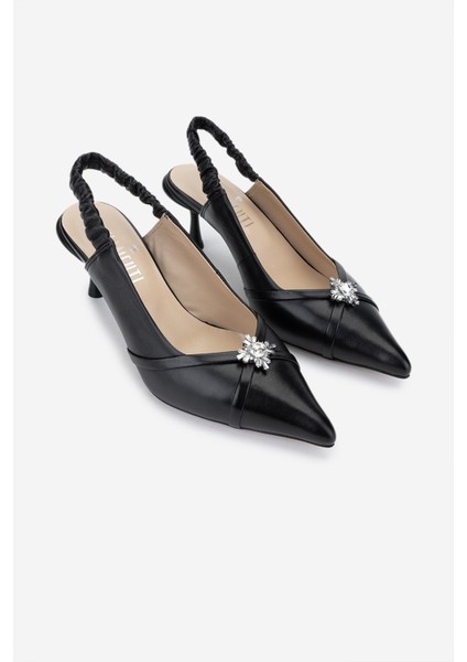 Kadın Siyah Topuklu Ayakkabı 594 6152 Bn Ayk Y25 Sıyah fiyatları