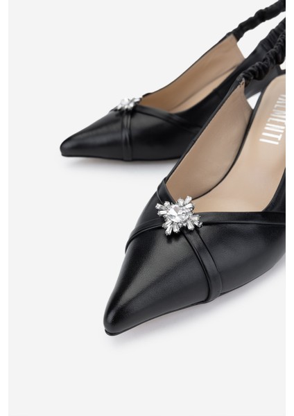 Kadın Siyah Topuklu Ayakkabı 594 6152 Bn Ayk Y25 Sıyah modelleri