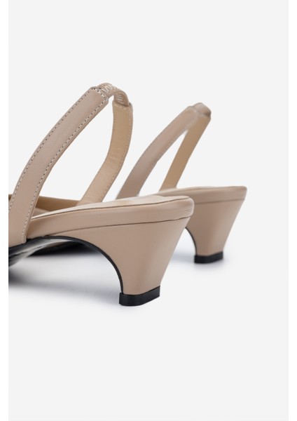 Kadın Bej Topuklu Ayakkabı 594 6034 Bn Ayk Y25 Nude Dr fırsatları