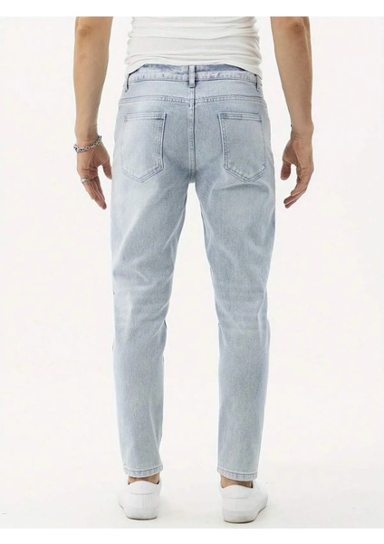 Erkek Boyfriend Fit Denım Jean Kot Pantolon