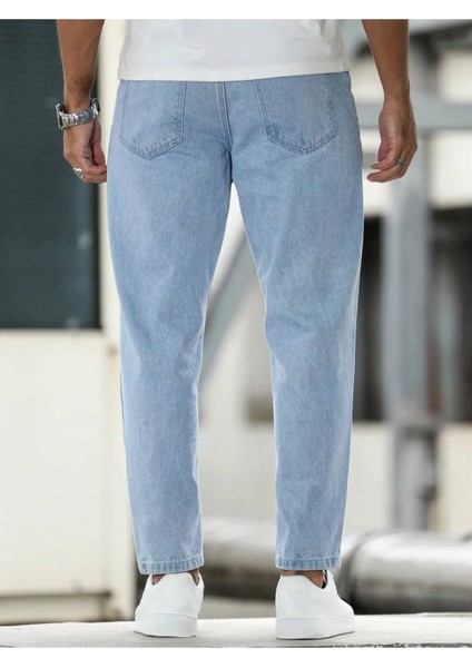 Erkek Boyfriend Fit Denım Jean Kot Pantolon