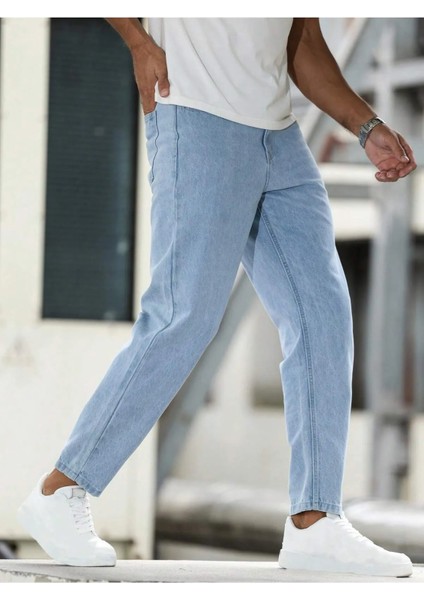 Erkek Boyfriend Fit Denım Jean Kot Pantolon