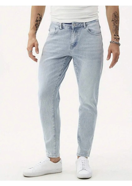 Erkek Boyfriend Fit Denım Jean Kot Pantolon