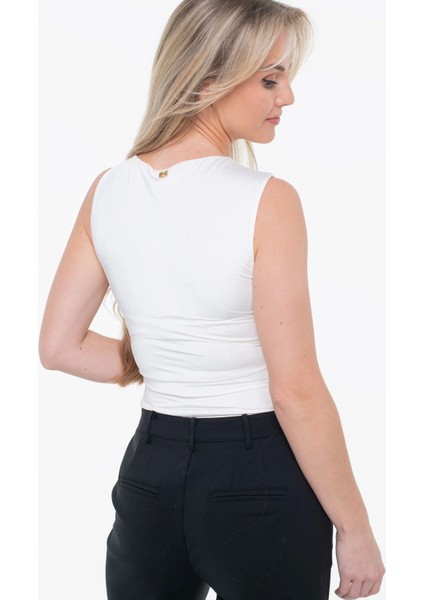 Alva Knot Top Kadın Krem Bluz 5GGP056259A-G053