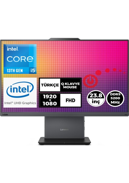 Thinkcentre Neo 50A 24 G5 I5-13420H 16GB 1tb SSD 23.8" Fhd Fdos All In One Pc 12SC000YTR 003