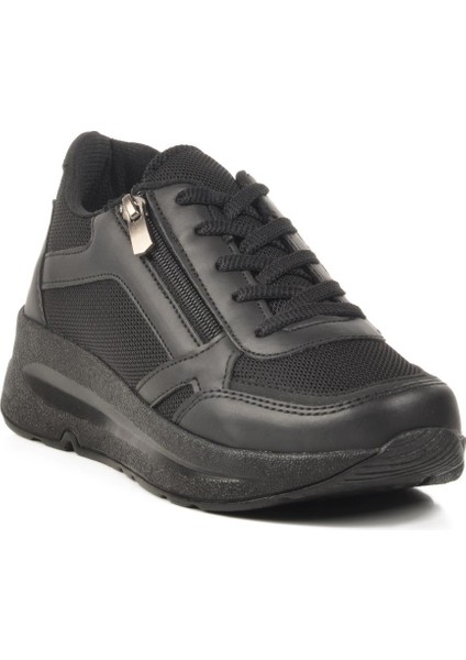 2420 G Hafif Esnek Siyah Sneaker
