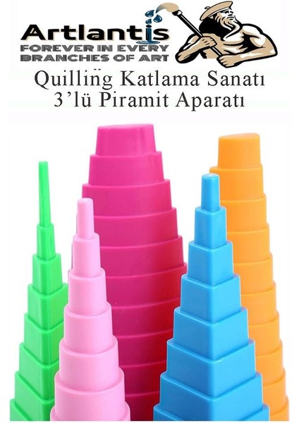Quiling Bordür Kağıt Sarma Piramit Aparatı 1 Adet Quling Plastik Üç Boyutlu Kağıt Şeritleri Şekillendirme fırsatları