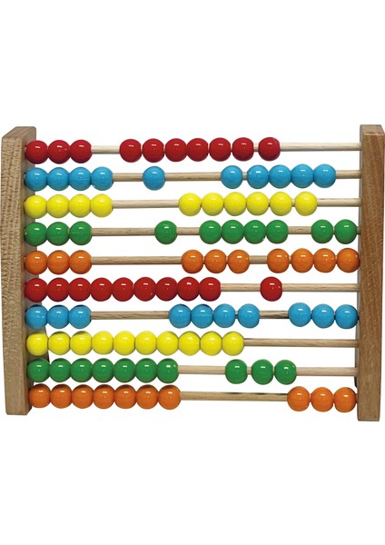 Montessori Renkli Ahşap Abaküs / 12 Ay / Eğitici, Öğretici ve Güvenli Çocuk Oyuncağı fiyatları