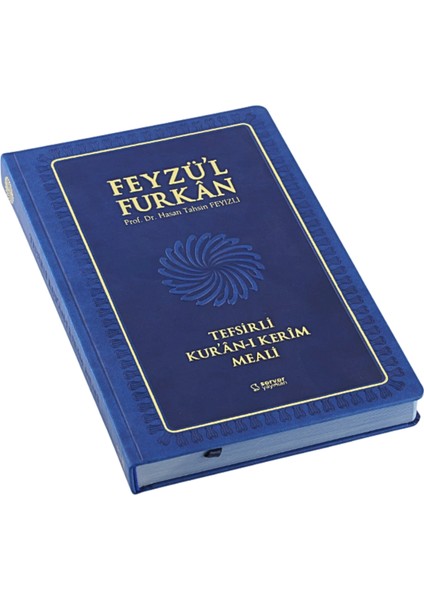 Feyzü'l Furkan Tefsirli Kuranı Kerim Meali Lacivert (Büyük Boy-Sadece Türkçe Meal-Kalın Cilt)